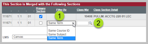 LMS Class filter