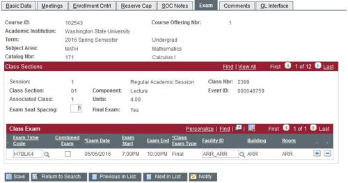 MSC exam tab four credit block