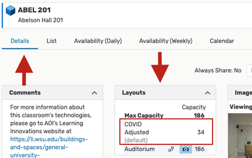 COVID Adjusted capacity