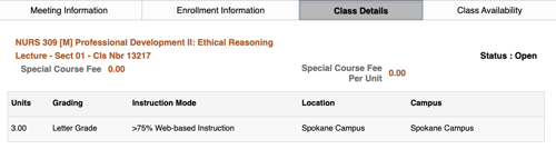 example hybrid course